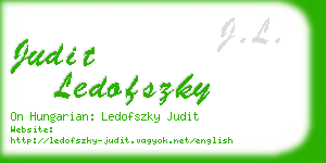 judit ledofszky business card